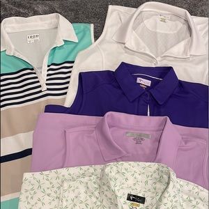 5 Womens Greg Norman sleeveless golf polos